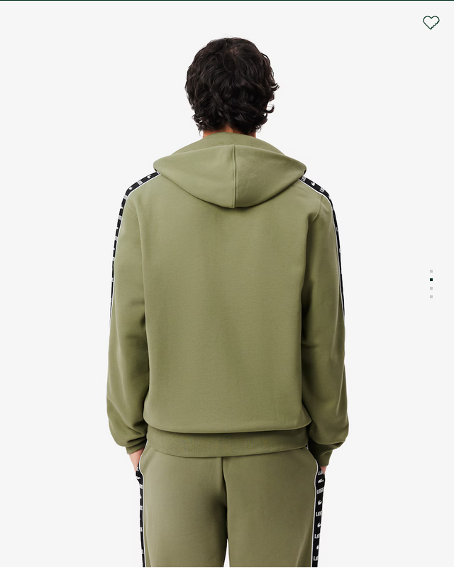 Lacoste Men's Stripe Sweat Suit - Green