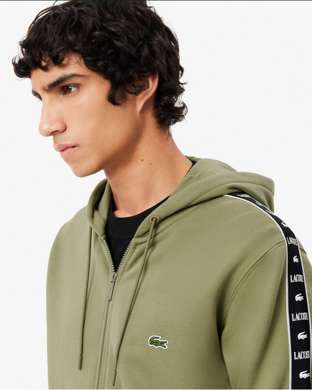 Lacoste Men's Stripe Sweat Suit - Green