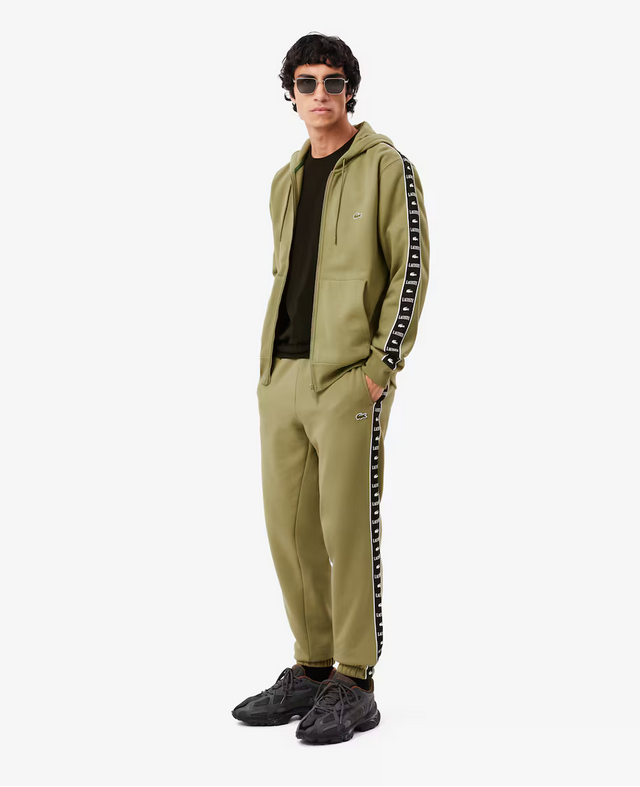 Lacoste Men's Stripe Sweat Suit - Green