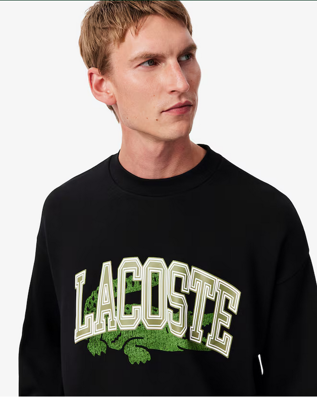 Lcoste Men's Loose Fit Fleece Sweatshirt