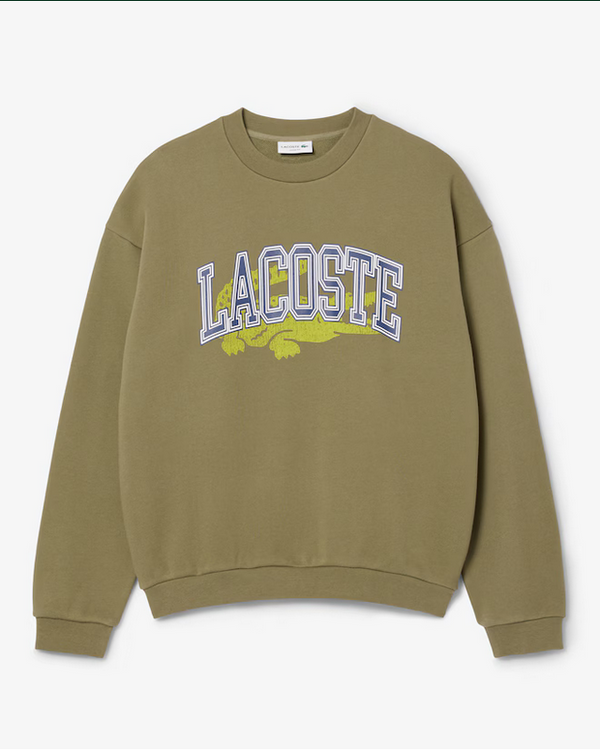 Lcoste Men's Loose Fit Fleece Sweatshirt