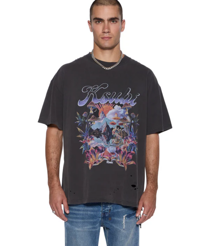 Ksubi hendrix ekcess ss tee old black – Action Wear