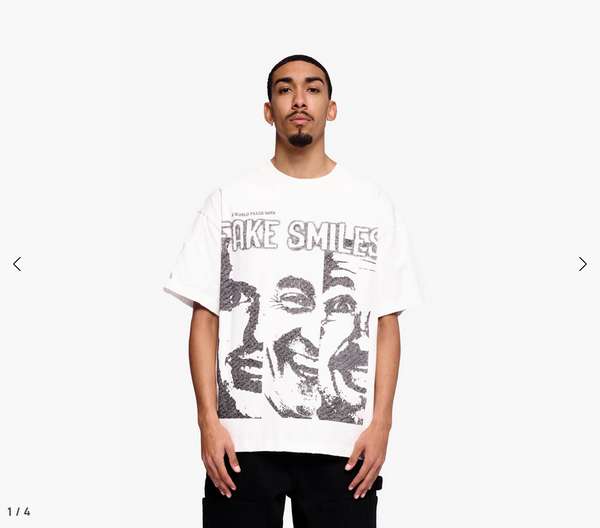 Valabasas Fake Smiles Tee White