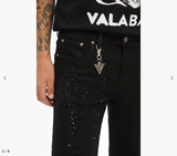 Valabasas Scripted Black Stacked