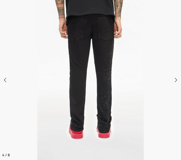 Valabasas Scripted Black Stacked