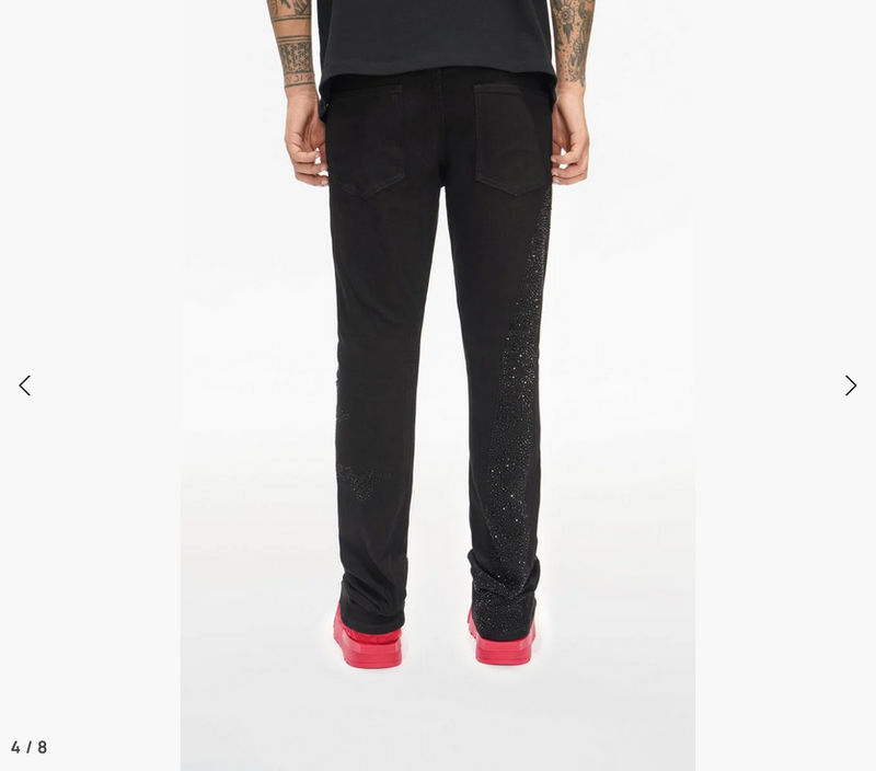 Valabasas Scripted Black Stacked