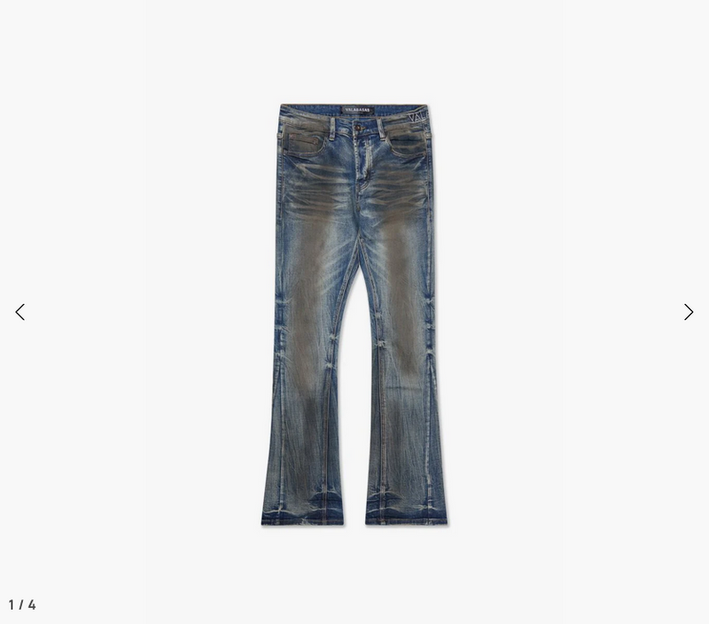 Valabasas Fax Dirty Blue Washed Stacked