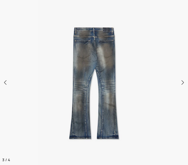Valabasas Fax Dirty Blue Washed Stacked