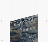 Valabasas Fax Dirty Blue Washed Stacked