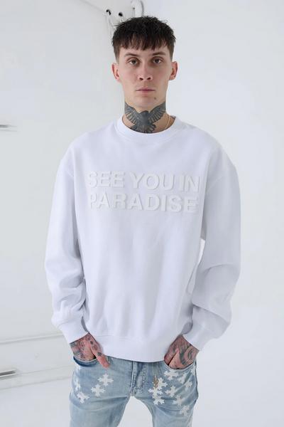 SYIP Crewneck Sweatshirt (White) – Action Wear