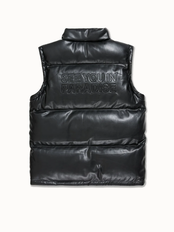 See You In Paradise The Wild One Puffer Vest (Black) – Action Wear