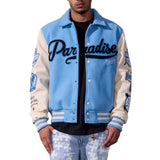 Jordan Craig - Paradise Team Men Varsity Jacket - Sky Blue
