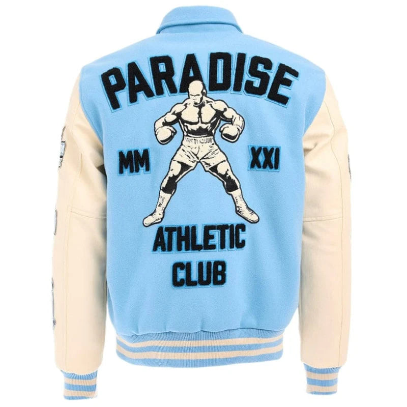 Jordan Craig - Paradise Team Men Varsity Jacket - Sky Blue