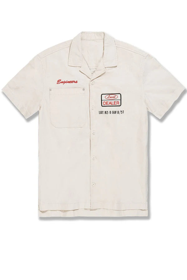 Jordan Craig The Re-Up Mechanic Shirt - Bone