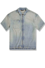 Jordan Craig Radiant Denim Zip Up Shirt