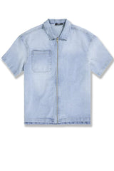Jordan Craig Radiant Denim Zip Up Shirt