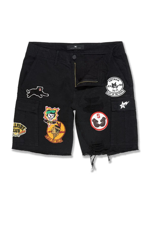 Jordan Craig Retro War Angel Cargo Shorts Black - Main Image