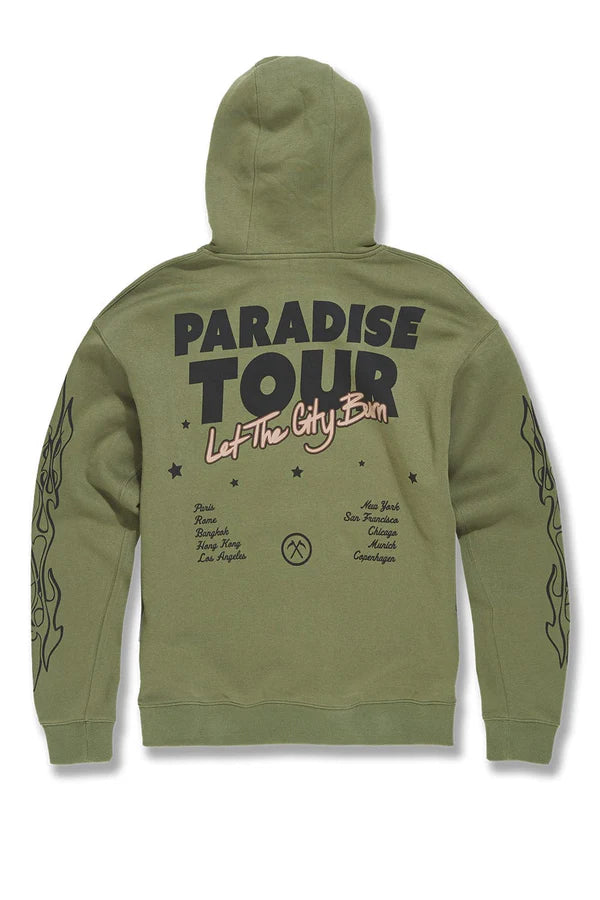 Jordan Craig Paradise Tour Hoodie and Stacked Pants Set - Green