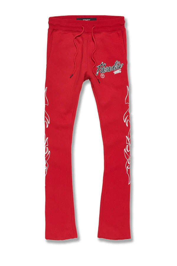 Jordan Craig Paradise Tour Hoodie and Stacked Pants Set - Red