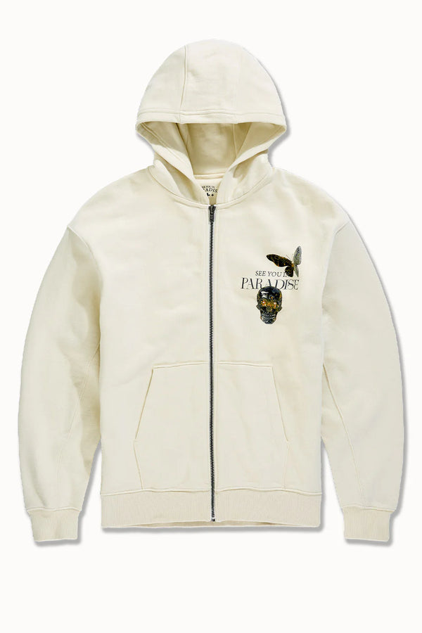 Jordan Craig Butterfly Effect Zip Up Hoodie (Cream)