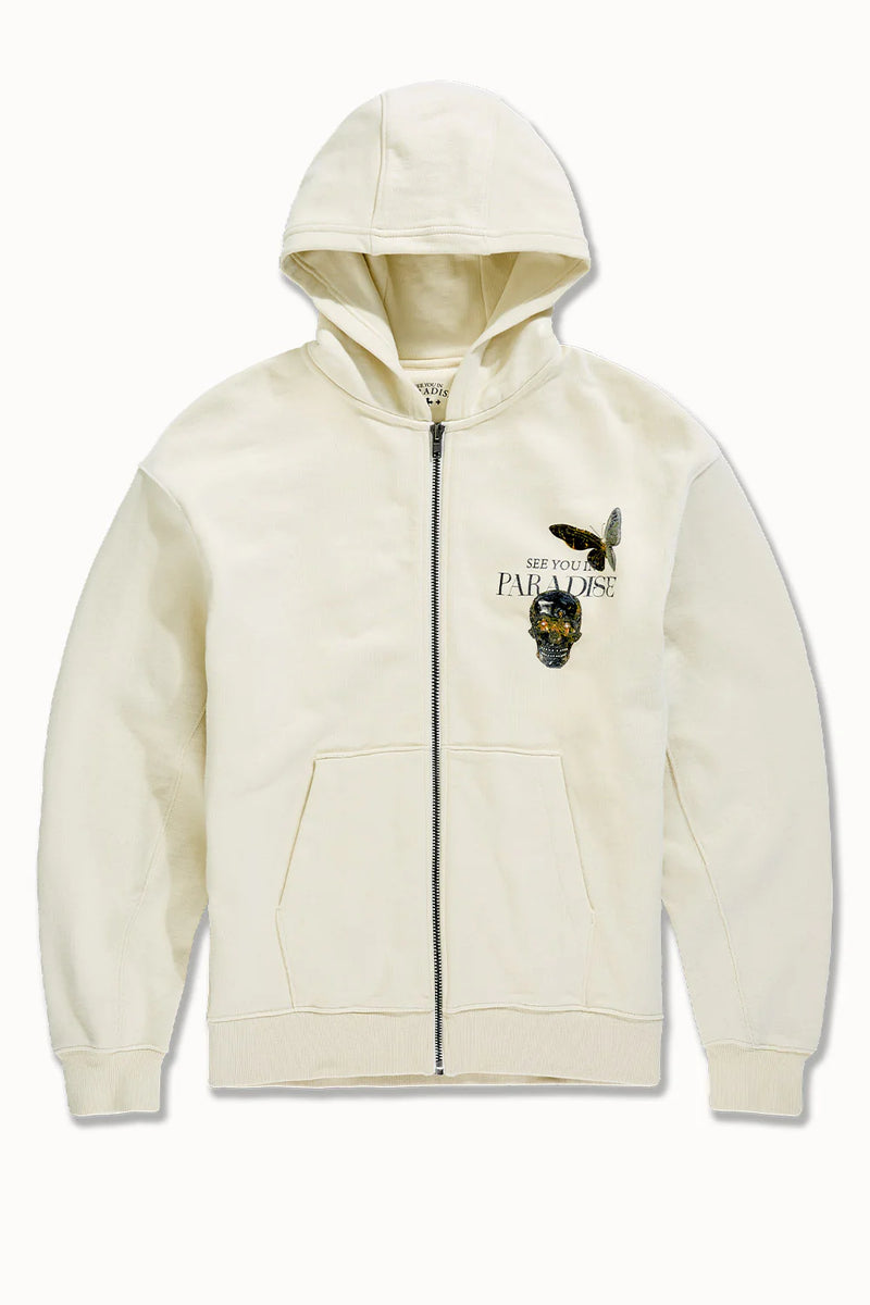 Jordan Craig Butterfly Effect Zip Up Hoodie (Cream)