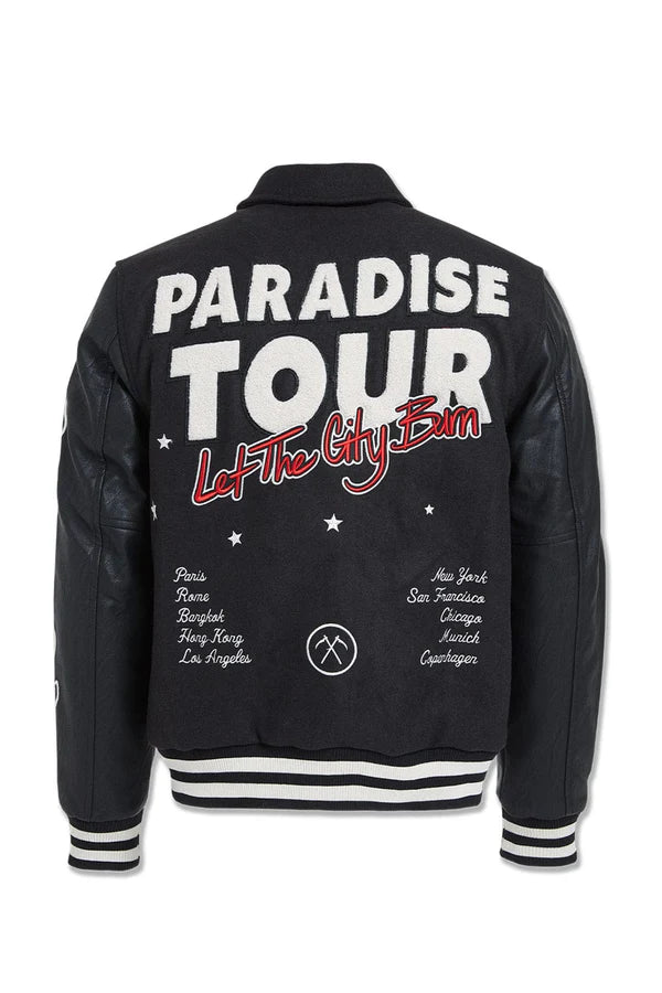 Jordan Craig Paradise Tour Varsity Jacket (Black)