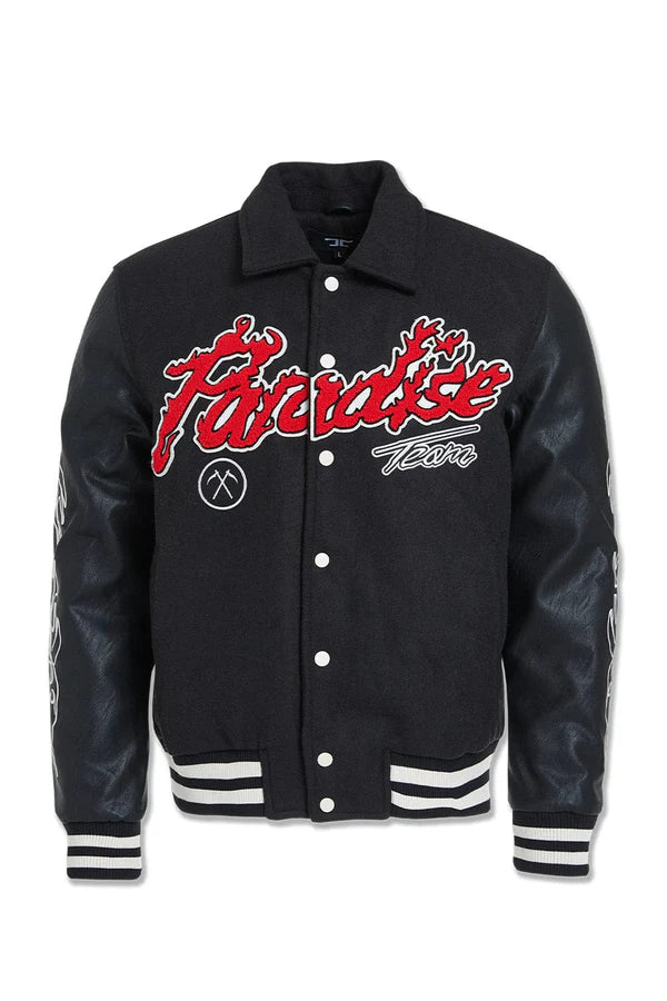 Jordan Craig Paradise Tour Varsity Jacket (Black)