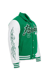 Jordan Craig Paradise Tour Varsity Jacket (Green)