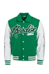 Jordan Craig Paradise Tour Varsity Jacket (Green)