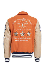 Jordan Craig Carpe Diem Varsity Jacket (Burnt Orange)