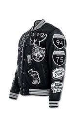 Jordan Craig Motown Varsity Jacket (Black Shadow)