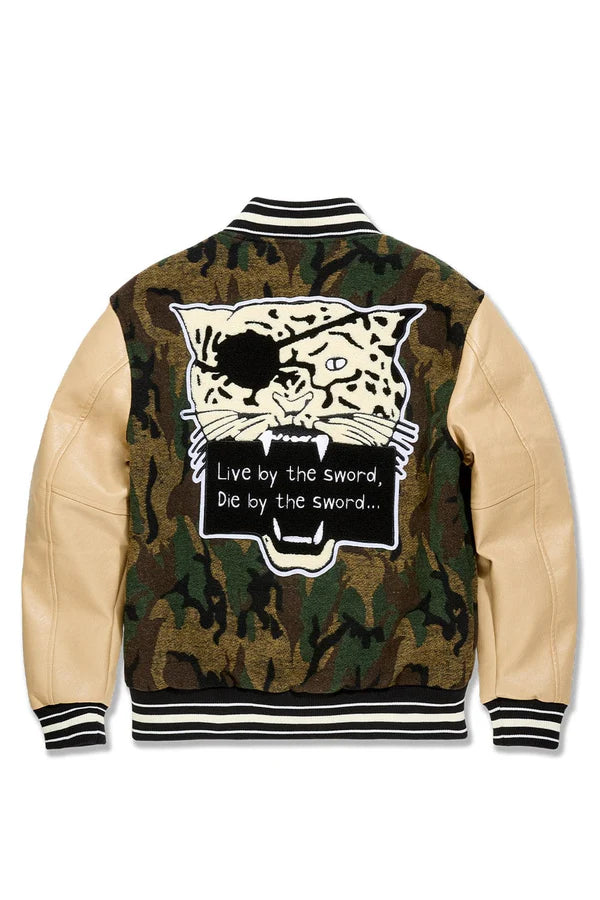 Jordan craig Life of Vice Varsity Jacket (Vintage Camo)