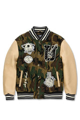 Jordan craig Life of Vice Varsity Jacket (Vintage Camo)