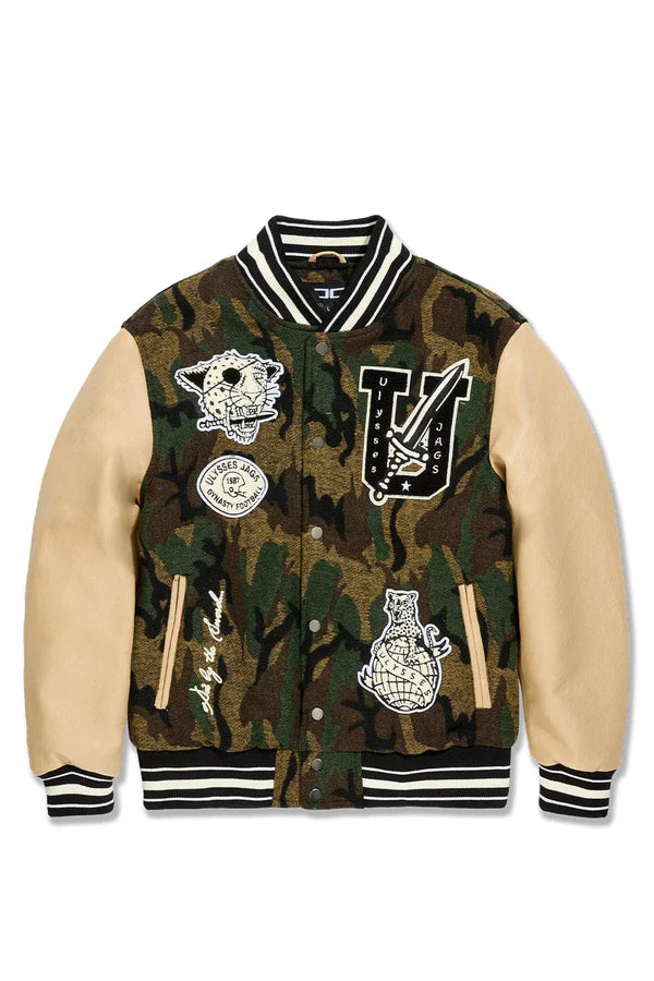 Jordan craig Life of Vice Varsity Jacket (Vintage Camo)
