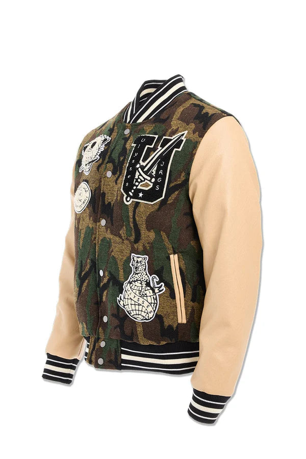 Jordan craig Life of Vice Varsity Jacket (Vintage Camo)