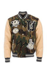 Jordan craig Life of Vice Varsity Jacket (Vintage Camo)