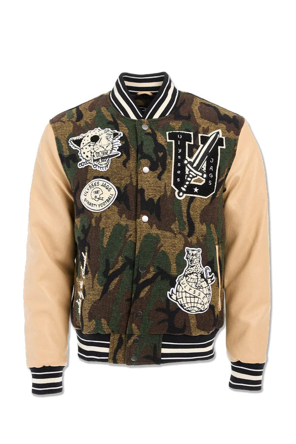 Jordan craig Life of Vice Varsity Jacket (Vintage Camo)
