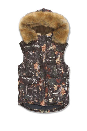 Jordan Craig Yukon Fur Lined Puffer Vest Real Tree Action Wear