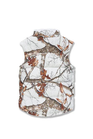 Jordan Craig Yukon Fur Lined Puffer Vest (Snow Camo)