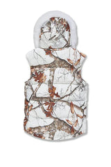 Jordan Craig Yukon Fur Lined Puffer Vest (Snow Camo)