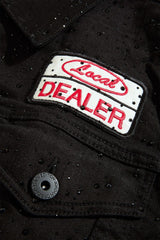 Jordan Craig - Local Dealer Trucker Jacket W Rhinestones - Jet Black Jordan Craig