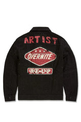 Jordan Craig - Local Dealer Trucker Jacket W Rhinestones - Jet Black Jordan Craig