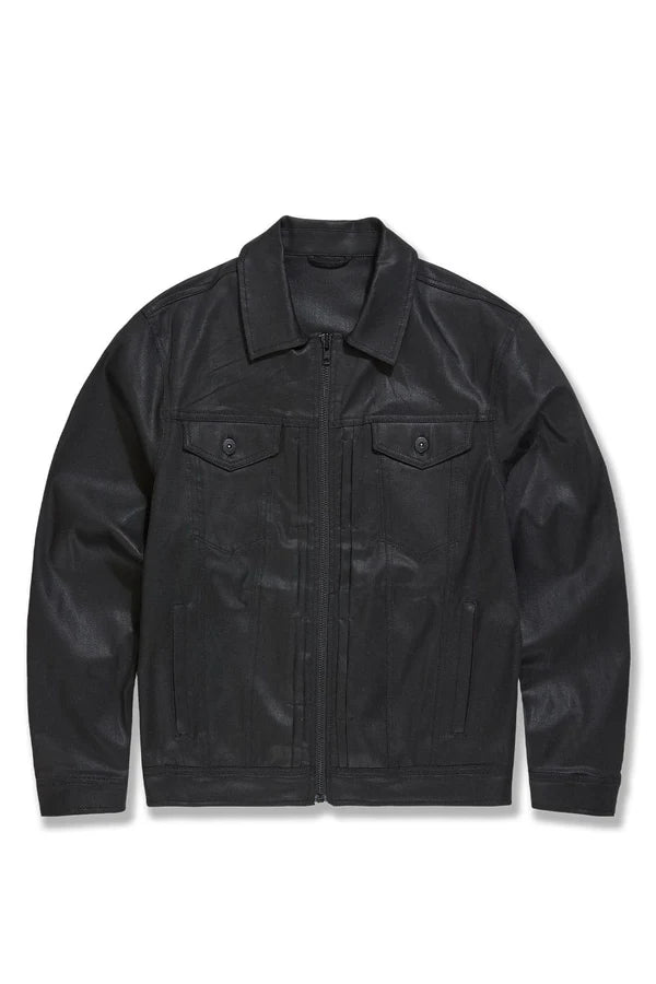 Smooth Criminal Full Zip Trucker Jacket (Jet Black)