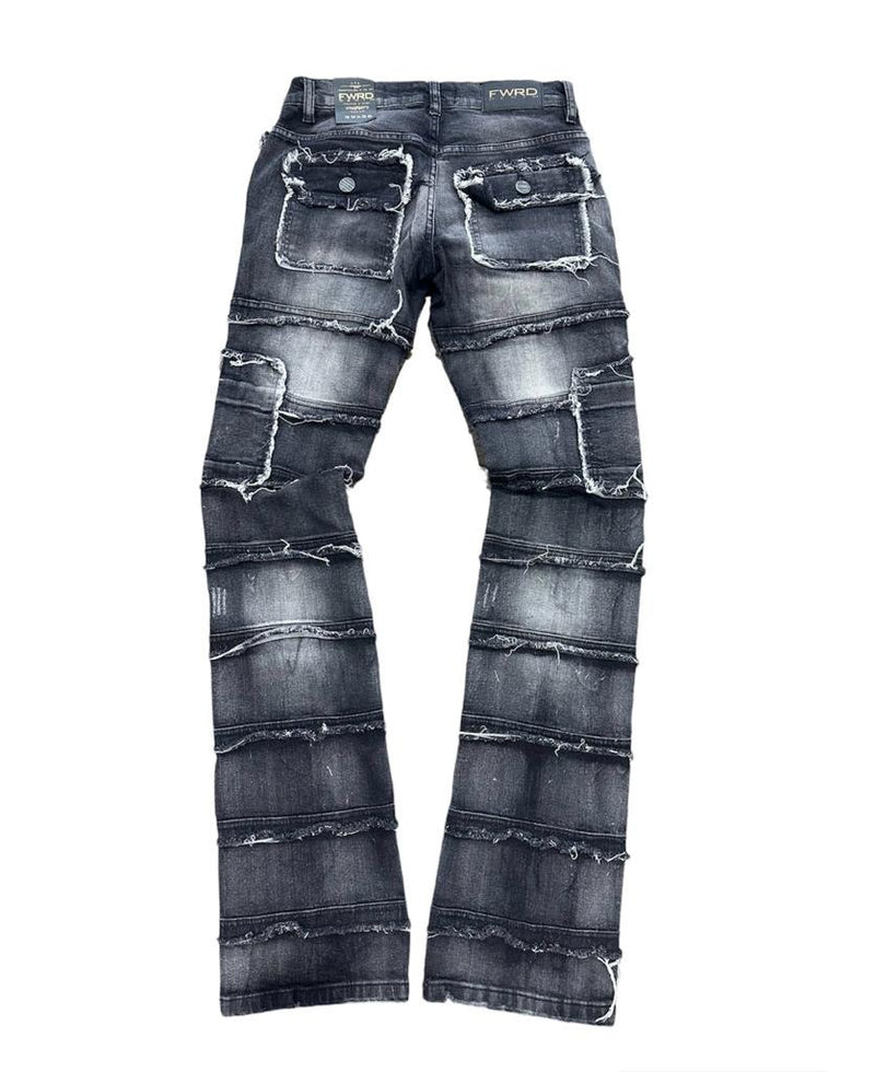 Men FWRD Flare Stakced Jeans - FW-33958A