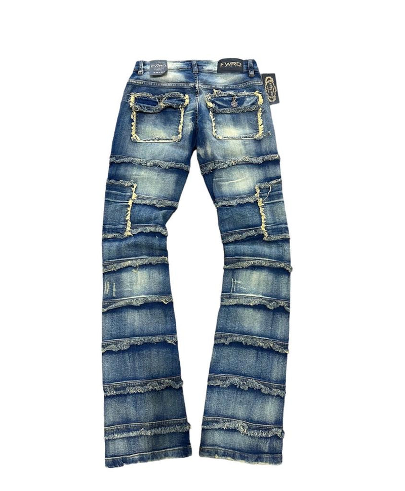 Men FWRD Flare Stakced Jeans - FW-33958A