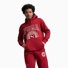 Puma Men's Vintage Sport Hoodie and Jogger Set - Red