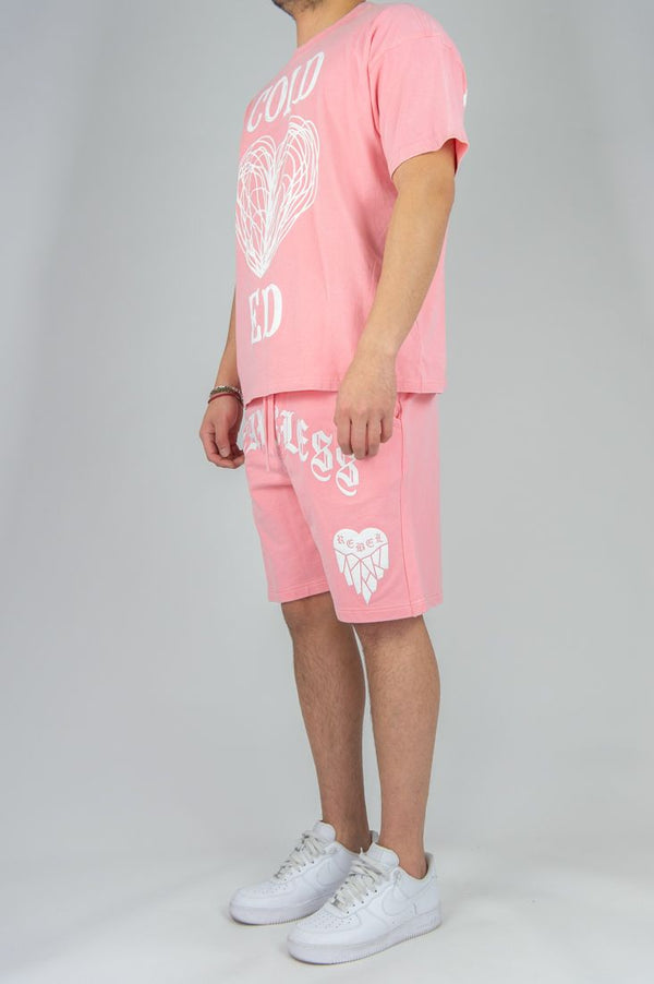 Rebel Mind Men's Short Set - Pink - RB151-170