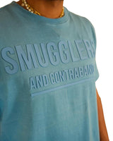 SMUGGLER'S MOON KNIT TOP SHIRT (SLATE BLUE)