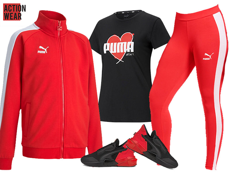 Puma Sweat Suit For Women -  Red - Action Wear