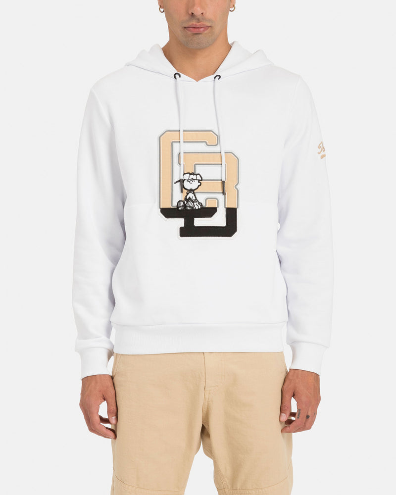 Iceberg Men's CB Varsity White Hooded Sweatshirt